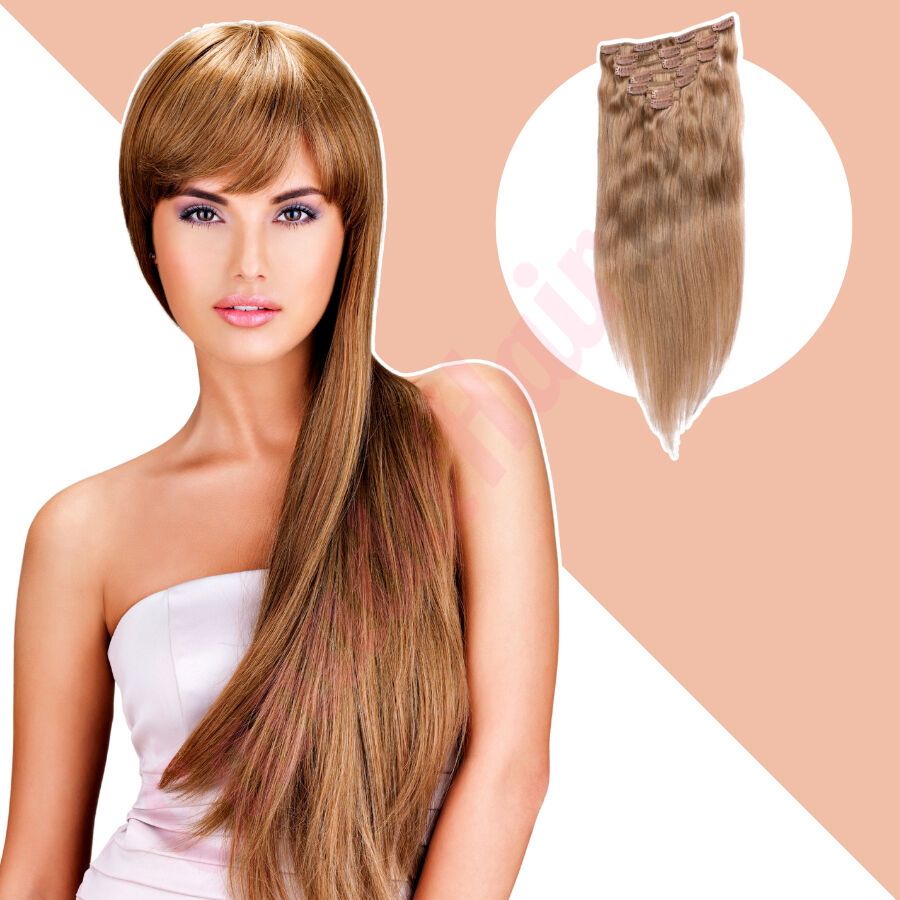 Clip in hair extensions deals 100 human hair